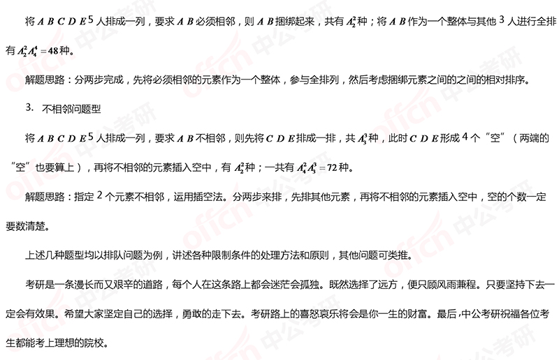 2020考研管理类联考初等数学备考:计数原理