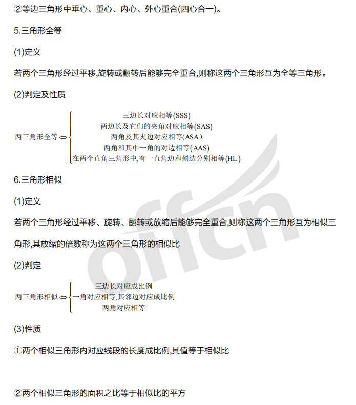 2021考研管综初数基础备考:平面几何考点总结